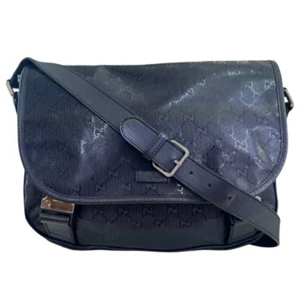 Gucci GG Imprime Shoulder Bag Navy Blue